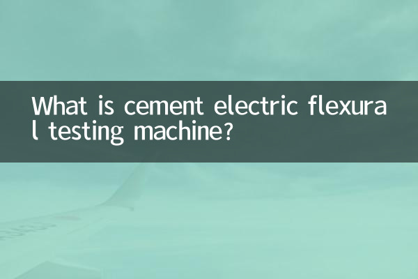 Was ist eine elektrische Biegeprüfmaschine für Zement?