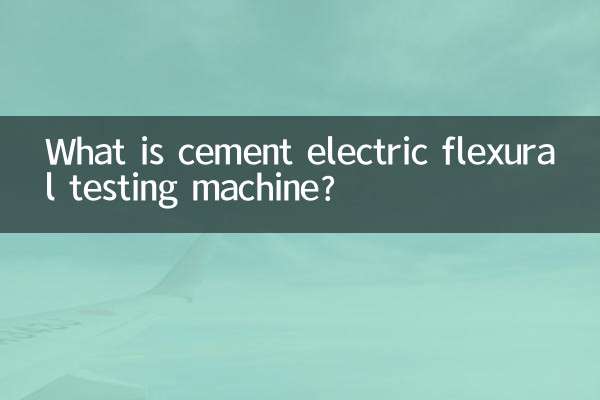 Was ist eine elektrische Biegeprüfmaschine für Zement?