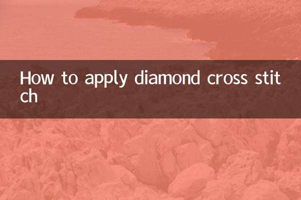 Cómo aplicar punto de cruz de diamantes