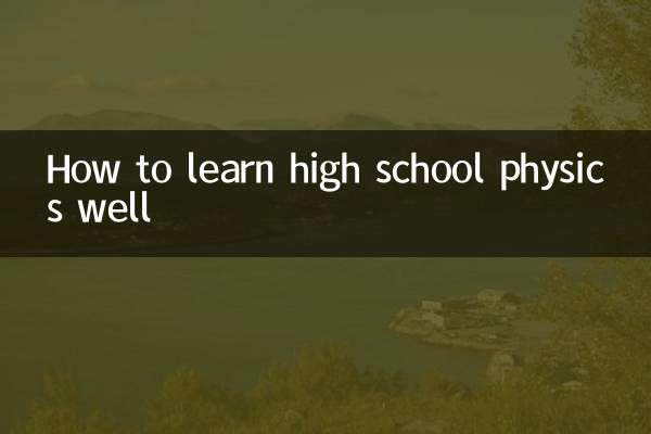 ہائی اسکول کی طبیعیات کو اچھی طرح سے سیکھنے کا طریقہ