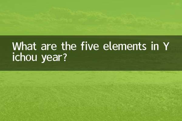 What are the five elements in Yichou year?