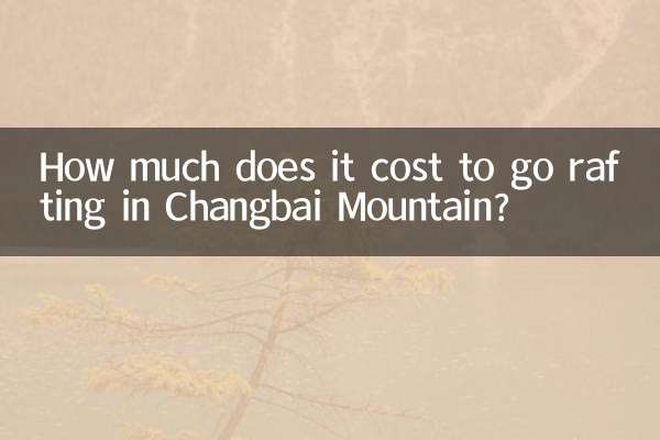 How much does it cost to go rafting in Changbai Mountain?