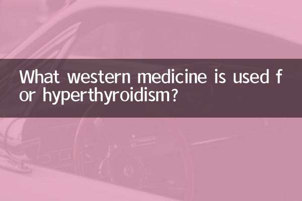 What western medicine is used for hyperthyroidism?