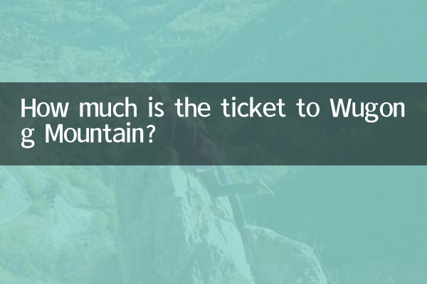 Quanto costa il biglietto per il monte Wugong?