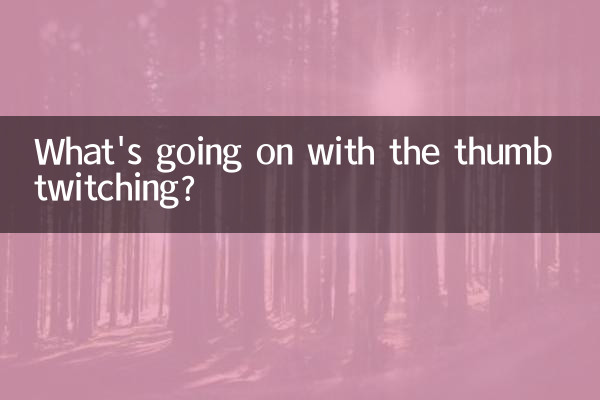 O que está acontecendo com o polegar se contraindo?