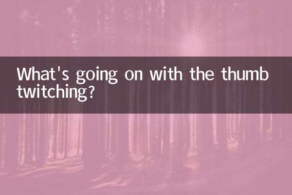 Cosa succede con la contrazione del pollice?