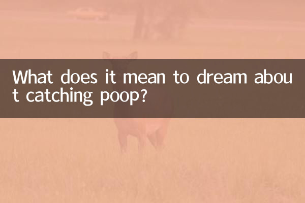 What does it mean to dream about catching poop?