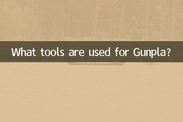 What tools are used for Gunpla?