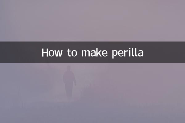 Come fare la perilla