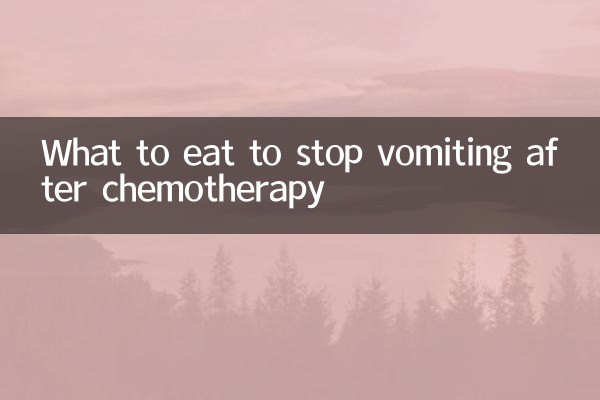 Was man essen sollte, um das Erbrechen nach einer Chemotherapie zu stoppen
