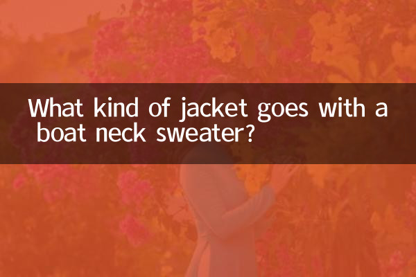 Che tipo di giacca abbinare ad un maglione con scollo a barchetta?