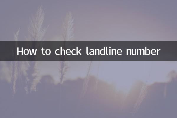 كيفية التحقق من رقم الهاتف الثابت