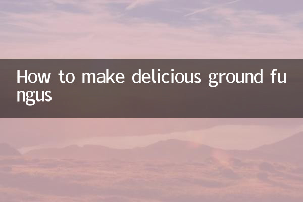 Como fazer deliciosos fungos moídos