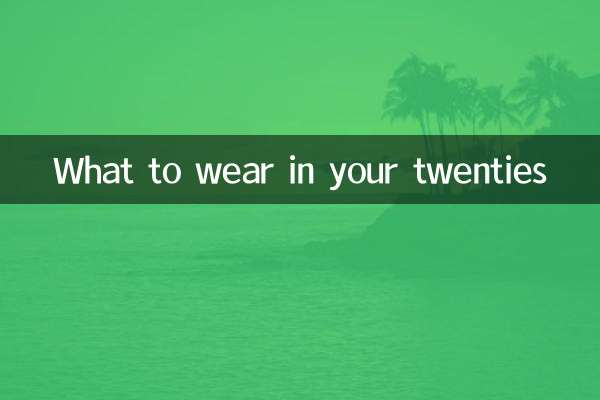 Cosa indossare a vent'anni