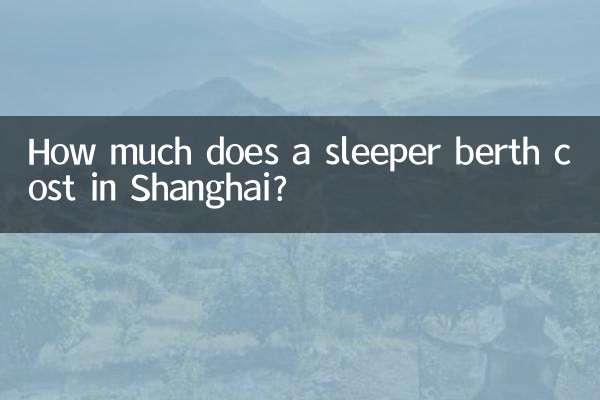 Combien coûte une couchette à Shanghai ?
