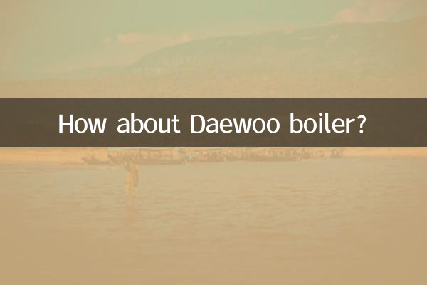 대우보일러는 어떤가요?