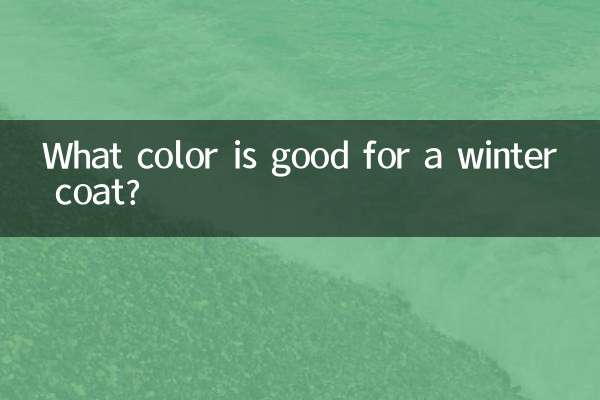 ¿Qué color es bueno para un abrigo de invierno?
