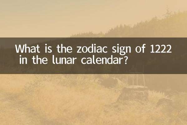 Какой знак зодиака имеет 1222 год по лунному календарю?