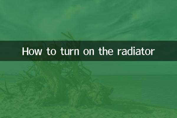 Comment allumer le radiateur