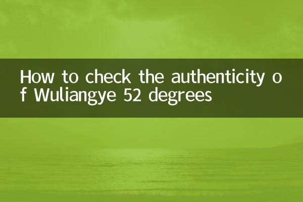 So überprüfen Sie die Echtheit von Wuliangye 52 Grad