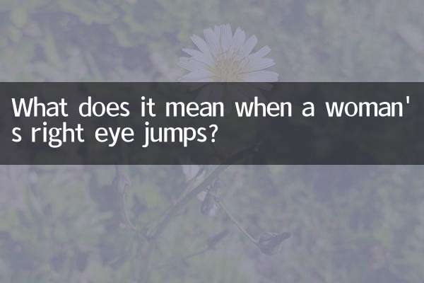 ¿Qué significa cuando a una mujer le salta el ojo derecho?