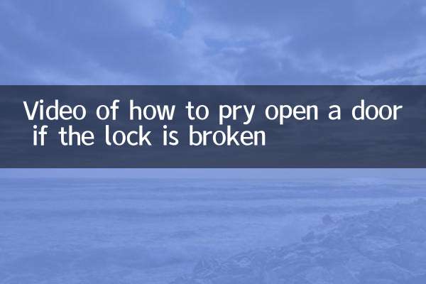 Vídeo de cómo abrir una puerta con palanca si la cerradura está rota