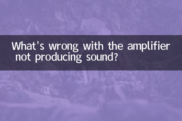 Cosa c'è che non va se l'amplificatore non produce suono?