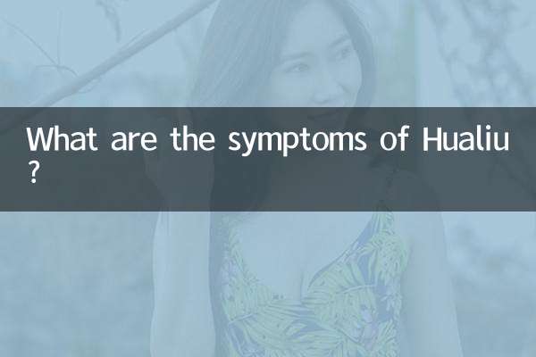 ¿Cuáles son los síntomas del Hualiu?