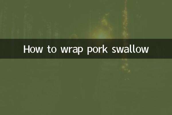 So wickeln Sie Schweineschwalbe ein