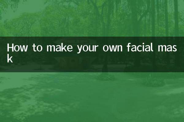 چگونه ماسک صورت خود را بسازیم