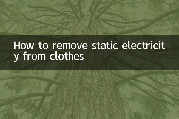 So entfernen Sie statische Elektrizität aus Kleidung