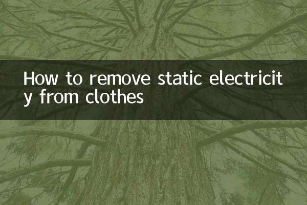 So entfernen Sie statische Elektrizität aus Kleidung