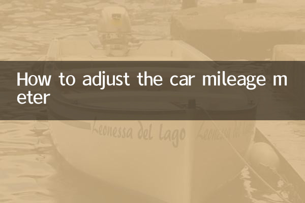 Come regolare il contachilometri dell'auto