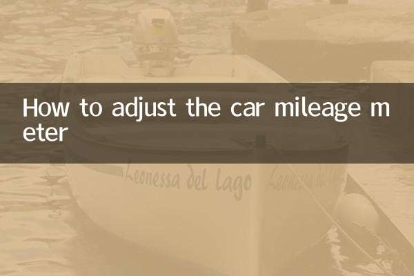Come regolare il contachilometri dell'auto
