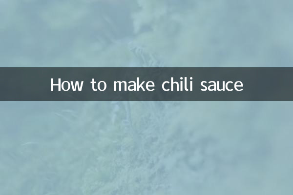 चिली सॉस कैसे बनाये