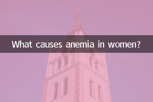 ما الذي يسبب فقر الدم عند النساء؟