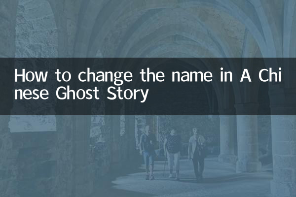 একটি চাইনিজ ভূতের গল্পে কীভাবে নাম পরিবর্তন করবেন
