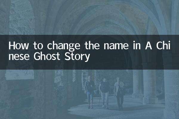 একটি চাইনিজ ভূতের গল্পে কীভাবে নাম পরিবর্তন করবেন