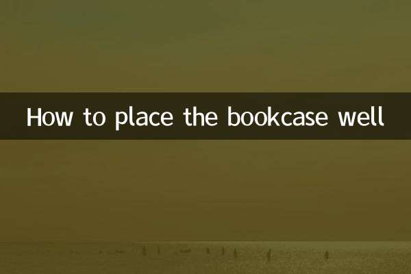 How to place the bookcase well