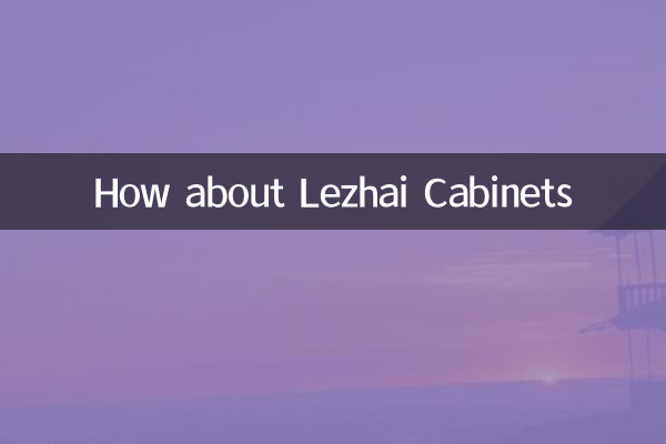 ¿Qué hay de los gabinetes de Lezhai?