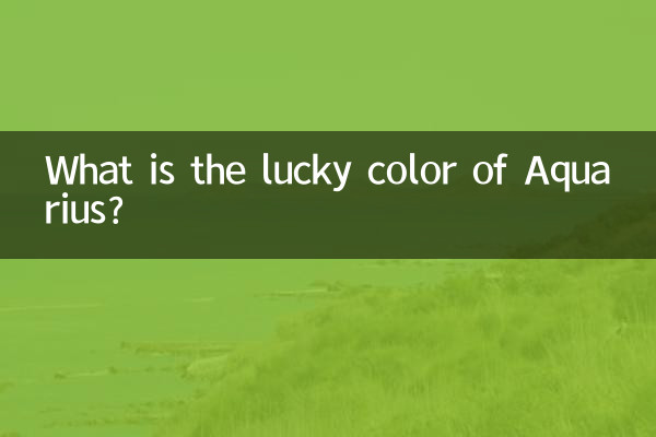 Qual è il colore fortunato dell'Acquario?