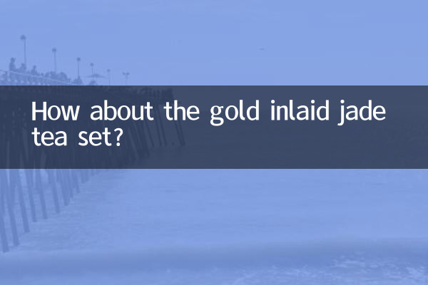 How about the gold inlaid jade tea set?