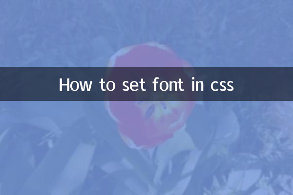 Comment définir la police en CSS