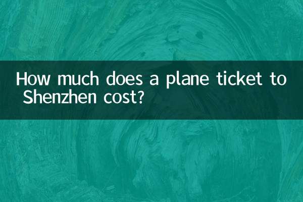 Combien coûte un billet d’avion pour Shenzhen ?