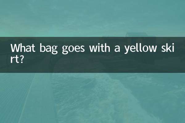 Quel sac va avec une jupe jaune ?