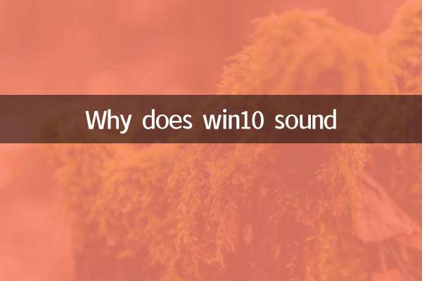 Why does win10 sound