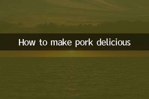 Cómo hacer deliciosa la carne de cerdo