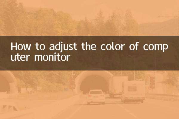 So passen Sie die Farbe des Computermonitors an