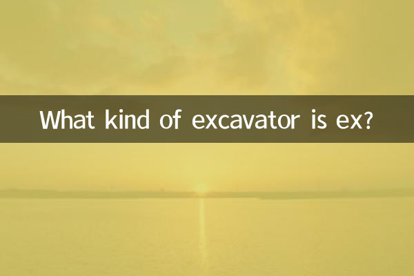 ¿Qué tipo de excavadora es ex?