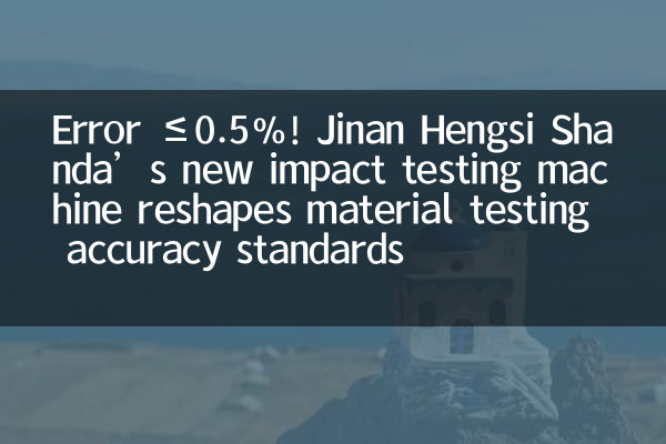 خطا ≤0.5%! دستگاه تست ضربه جدید Jinan Hengsi Shanda استانداردهای دقت تست مواد را تغییر شکل می دهد
